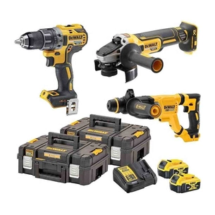 Набор электроинструментов DeWALT 18V XR Li-lon, 2 АКБ, ЗУ, 2 кейси (DCK327P2T) изображение 1