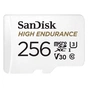 Карта пам'яті SanDisk 256GB microSD class 10 UHS-I U3 V30 High Endurance (SDSQQNR-256G-GN6IA) - зменшене зображення 1