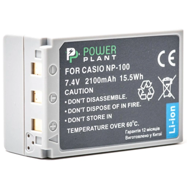 Акумулятор до фото/відео PowerPlant Casio NP-100 (DV00DV1240) - изображение 1