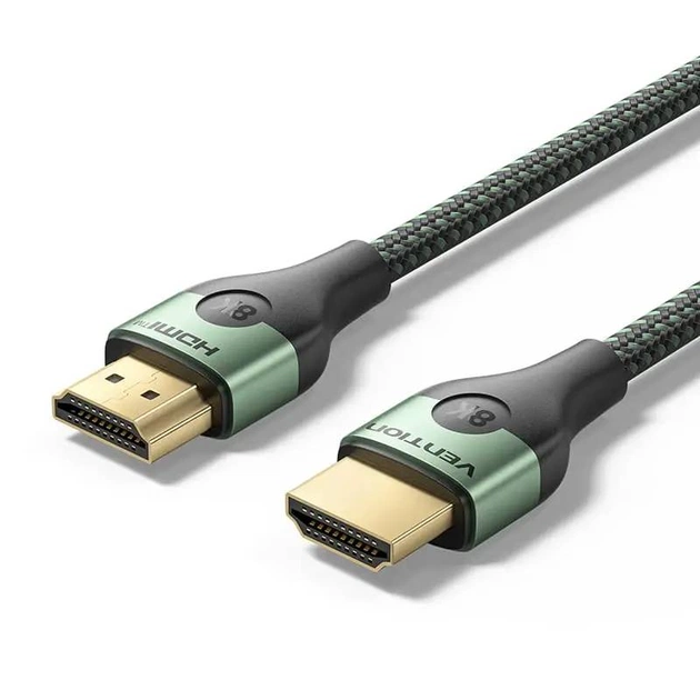 Кабель Vention HDMI - HDMI V 2.1 (M/M), 3 м, Green (ALOGI) - зображення 1