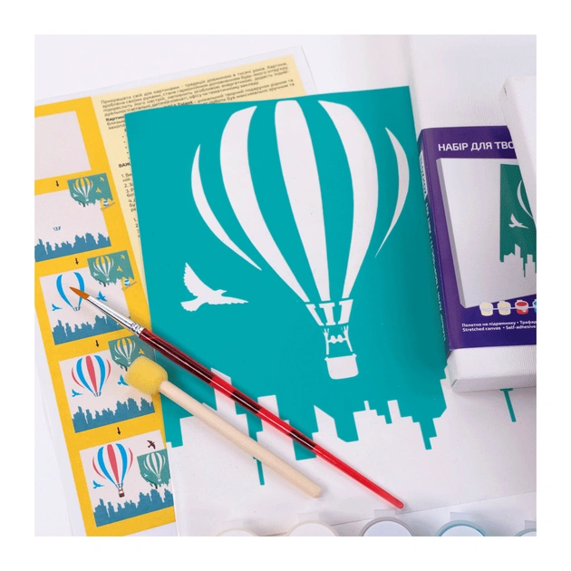 Картина по номерам Rosa Політ над містом 20 х 20 см (4823098540694) - picture 3