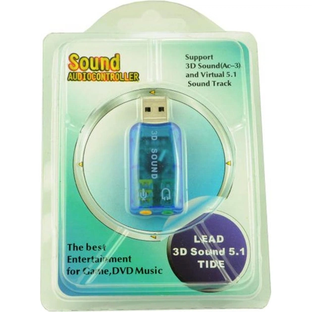 Звукова плата Atcom USB-sound card (5.1) 3D sound (Windows 7 ready) (7807) - picture 4