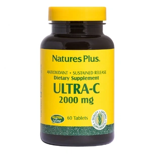 Вітамін Natures Plus Вітамін С, Ultra-C, 2000мг, Nature's Plus, 60 таблеток (NTP2220) зображення 1