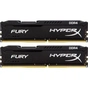 Модуль пам'яті для комп'ютера DDR4 32GB (2x16GB) 2666 MHz HyperX FURY Black Kingston Fury (ex.HyperX) (HX426C16FBK2/32) - зменшене зображення 1