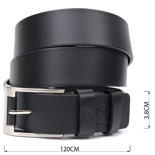 Ремінь Grande Pelle Під джинси з натуральної шкіри Чорний (11687) - зображення 3