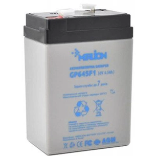 Батарея до ДБЖ Merlion 6V-4.5Ah (GP645F1) зображення 1