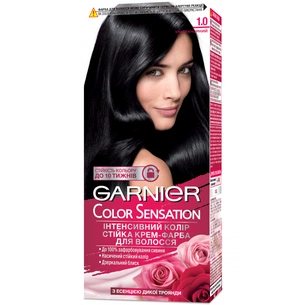 Фарба для волосся Garnier Color Sensation 1.0 Ультрачорний 110 мл (3600541135765) зображення 1
