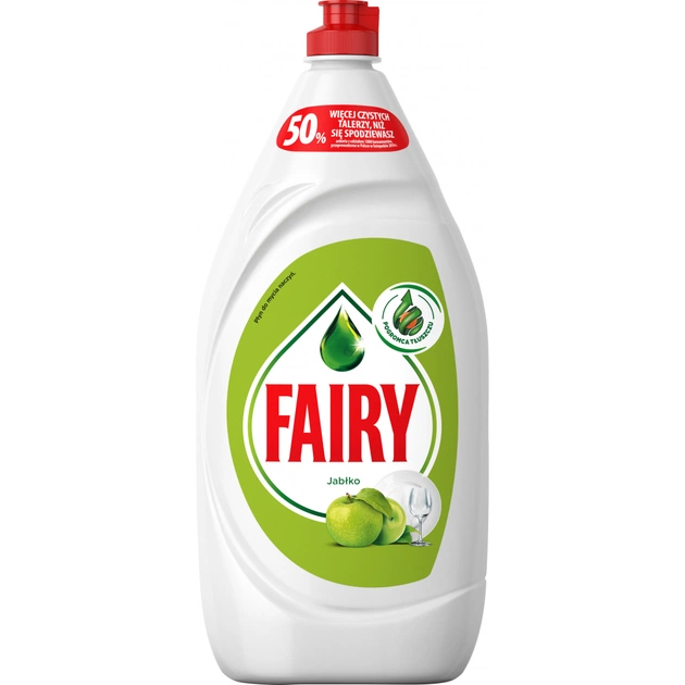 Засіб для ручного миття посуду Fairy Зелене яблуко 1.35 л (8001090621962) - изображение 1