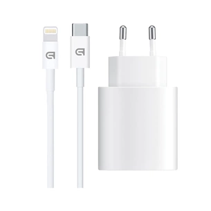 Зарядний пристрій Armorstandart AMHJ83 20W USB-C White + cable USB-C to Lightning (ARM77724) зображення 1
