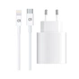 Зарядний пристрій Armorstandart AMHJ83 20W USB-C White + cable USB-C to Lightning (ARM77724) - зменшене зображення 1