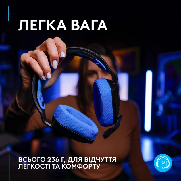 Навушники Logitech G535 Lightspeed Console Wireless Black (939-002219) - зображення 4