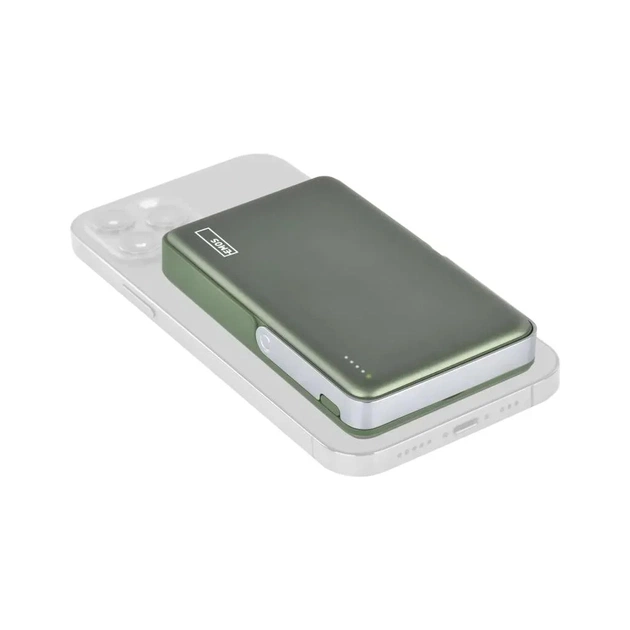Батарея універсальна EMOS 10000mAh, MagSafe, 20W, green (B0552AG) - зображення 11