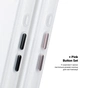 Чохол до мобільного телефона Armorstandart Unit MagCase Apple iPhone 17 Clear Silver + Pink Button Set (ARM90580) - зменшене зображення 5
