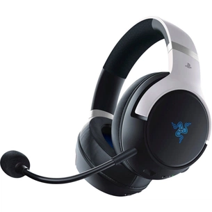 Навушники Razer Kaira Pro Hyperspeed for PS5 Bluetooth White-Black (RZ04-04030200-R3G1) зображення 1