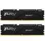 Модуль пам'яті для комп'ютера DDR5 16GB (2x8GB) 5200 MHz Beast Black Kingston Fury (ex.HyperX) (KF552C36BBEK2-16) - зменшене зображення 1