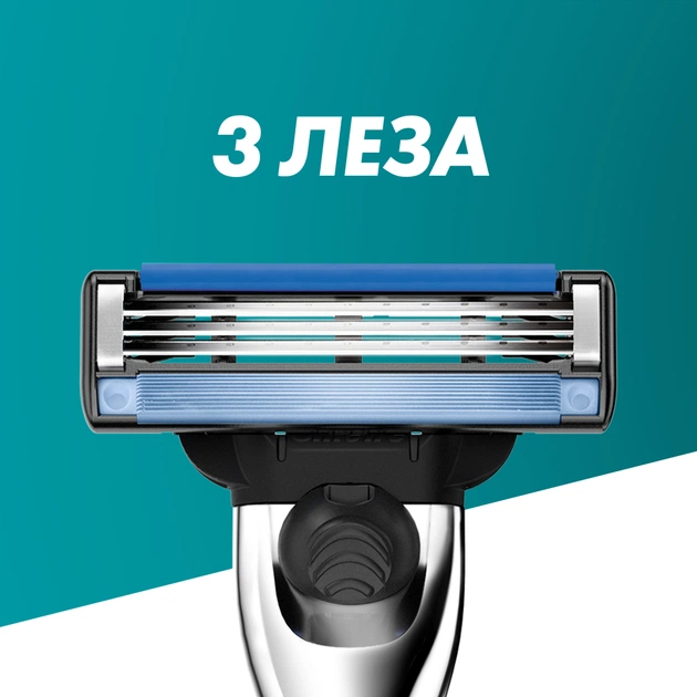 Змінні касети Gillette Mach3 Turbo 5 шт. (7702018552344) - picture 3