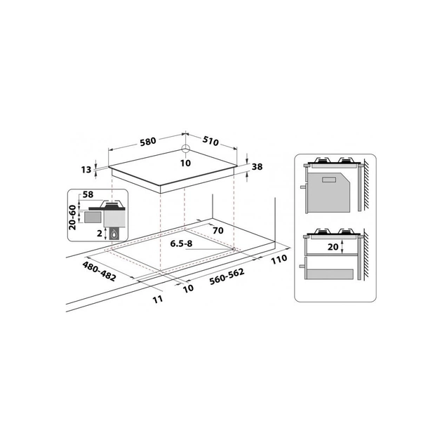 Варочна поверхня Whirlpool TGML661NB - picture 12