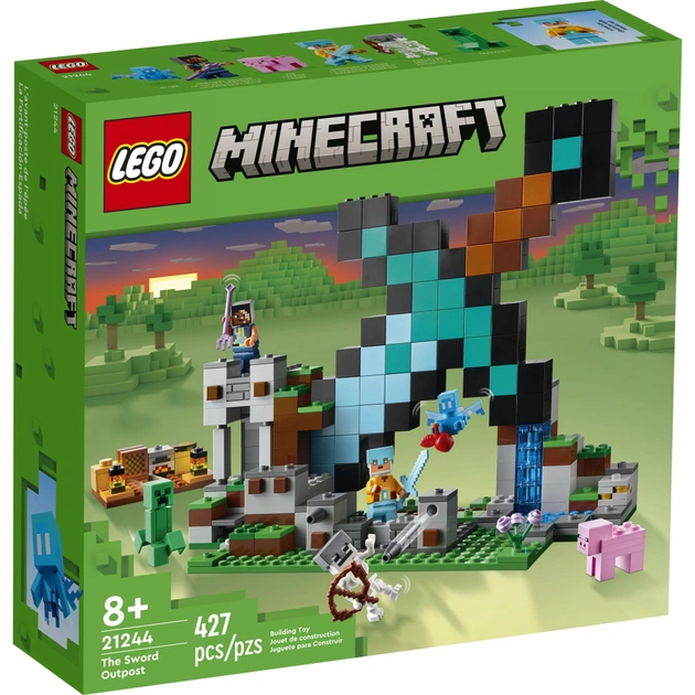 Конструктор LEGO Minecraft Форпост із мечем 427 деталей (21244) - зображення 1