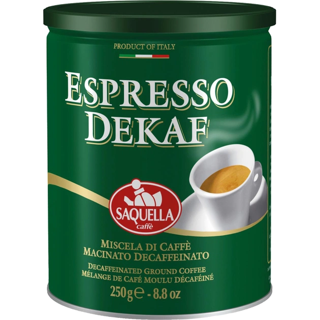 Кава SAQUELLA Espresso Dekaf мелена 250 г (8002650000111) - изображение 1