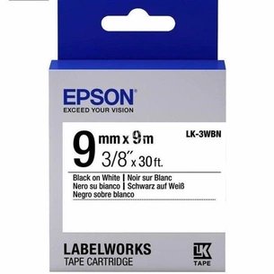 Стрічка для принтера етикеток Epson LK3WBN (C53S653003) зображення 1