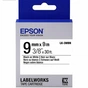 Стрічка для принтера етикеток Epson LK3WBN (C53S653003) - зменшене зображення 1
