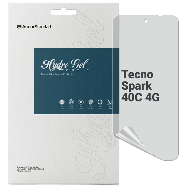 Пленка защитная Armorstandart hydrogel Matte Tecno Spark 40C 4G (ARM87314) - изображение 1