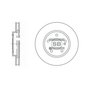 Гальмівний диск HI-Q SD4312 зображення 1
