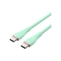 Дата кабель USB-C to USB-C 2.0m USB2.0 100W (20V/5A) Light Green Silicone VENTION (TAWGH) - preview 1