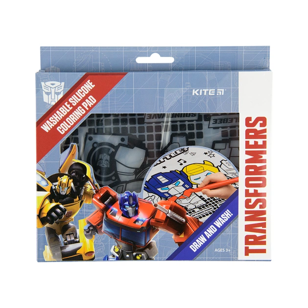 Підкладка настільна Kite силіконова розмальовка Transformers, 30х40см (TF22-424) - picture 2