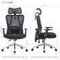 Крісло офісне OfficePro Aero OC490B Black - зменшене зображення 3