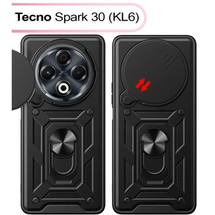 Чохол до мобільного телефона BeCover Military Tecno Spark 30 (KL6) Black (713541) зображення 1