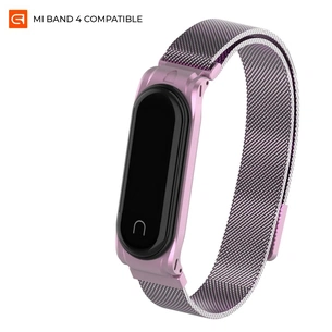 Ремінець до фітнес браслета Armorstandart Milanese Magnetic Band для Xiaomi Mi Band 4/3 Light Violet (ARM55029) зображення 1