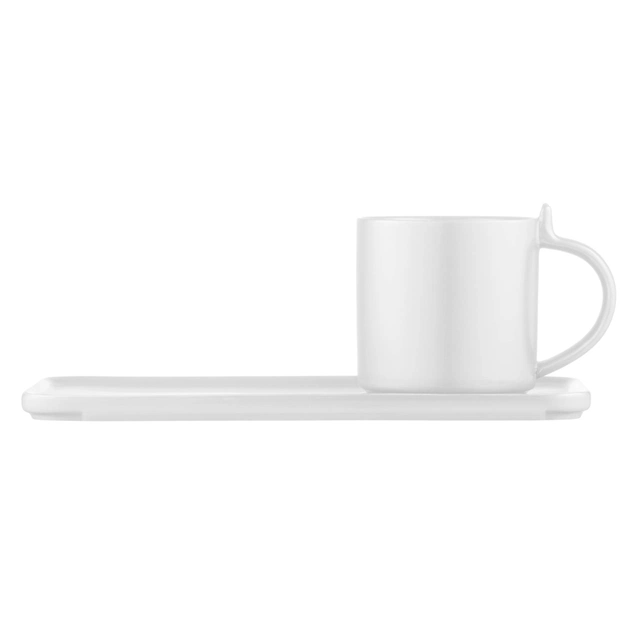 Комплект посуду Ardesto чашка з блюдцем, 250мл, порцеляна, білий (AR3073WS) - picture 5