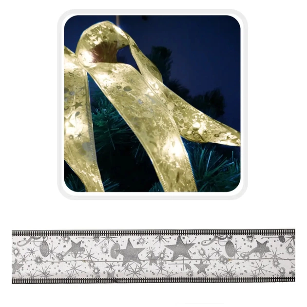 Гірлянда Chomik стрічка срібляста, 5,2 м, 50 LED теплий білий (5900779880276_1) - зображення 1