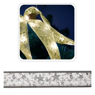 Гірлянда Chomik стрічка срібляста, 5,2 м, 50 LED теплий білий (5900779880276_1) зображення 1