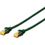 Патч-корд 0.25м, SFTP, cat.6A, AWG 26/7, Cu, LSZH, green Digitus (DK-1644-A-0025/G) - уменьшенное изображение 1