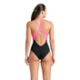Купальник Arena Dreamhline Swimsuit V Back 008328-500 чорний, фіолетовий, бірюзовій 42 (3468337427971) - зменшене зображення 2