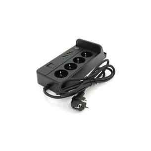Мережевий фільтр живлення Voltronic G12, 4 роз, 4USB 3.2A, 2 Type-C, 2м Black (YT-G12) зображення 1