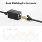 Сращиватель RJ-45 NW114 Ethernet Cable Extender Adapter Black Ugreen (20390) - уменьшенное изображение 2
