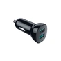 Зарядний пристрій Choetech car 2хUSB-A 36W QC black (C0051-BK) - зменшене зображення 1