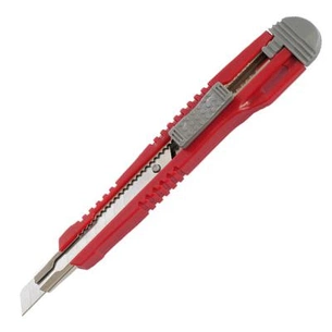 Ніж канцелярський Axent 9 мм, metal runners, blister, gray-red (6601-А) изображение 1