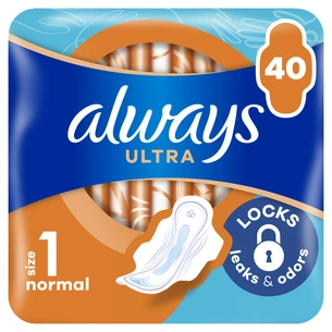 Гігієнічні прокладки Always Ultra Normal (Розмір 1) 40 шт. (8006540211380) зображення 1