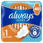 Гігієнічні прокладки Always Ultra Normal (Розмір 1) 40 шт. (8006540211380) - зменшене зображення 1