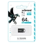 USB флеш накопичувач Wibrand 64GB Hawk Black USB 2.0 (WI2.0/HA64M1B) - зменшене зображення 2