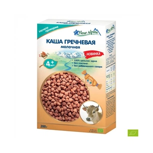 Дитяча каша Fleur Alpine молочна Organic Гречана 200 г (4006303005588) изображение 1