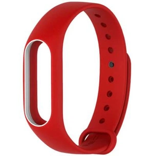 Ремінець до фітнес браслета Xiaomi Mi Band 2 Red/White (Р28380) зображення 1