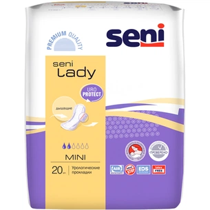 Урологічні прокладки Seni Lady Mini 20 шт. (5900516690403) зображення 1