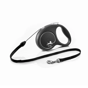 Повідець для собак Flexi Black Design S трос 5 м (чорний) (4000498033302) зображення 1