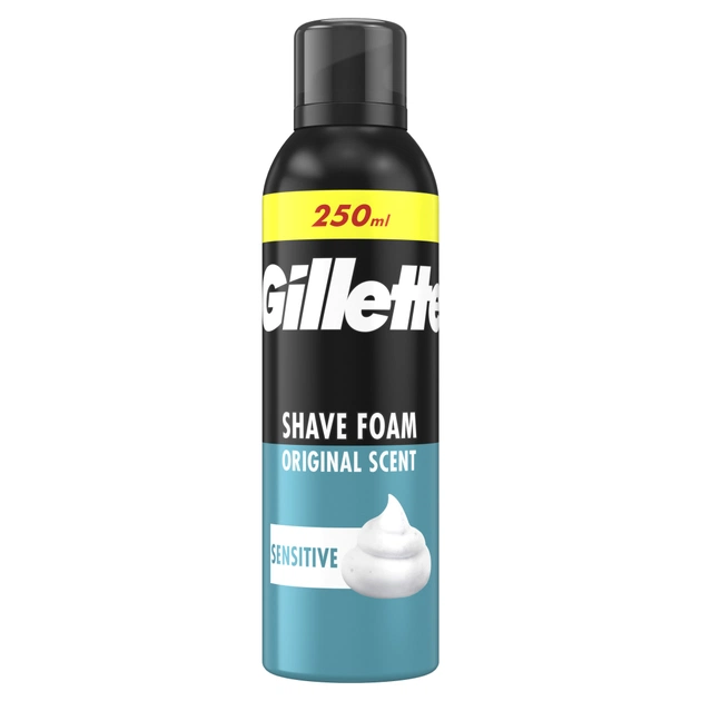 Піна для гоління Gillette Classic Sensitive 250 мл (8006530159142) - зображення 1