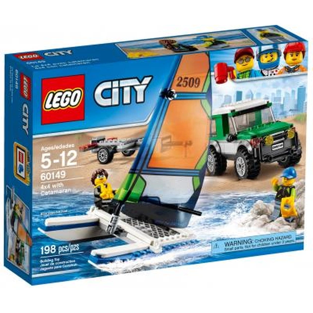 Конструктор LEGO City Позашляховик із причепом для катамарану (60149) - изображение 1